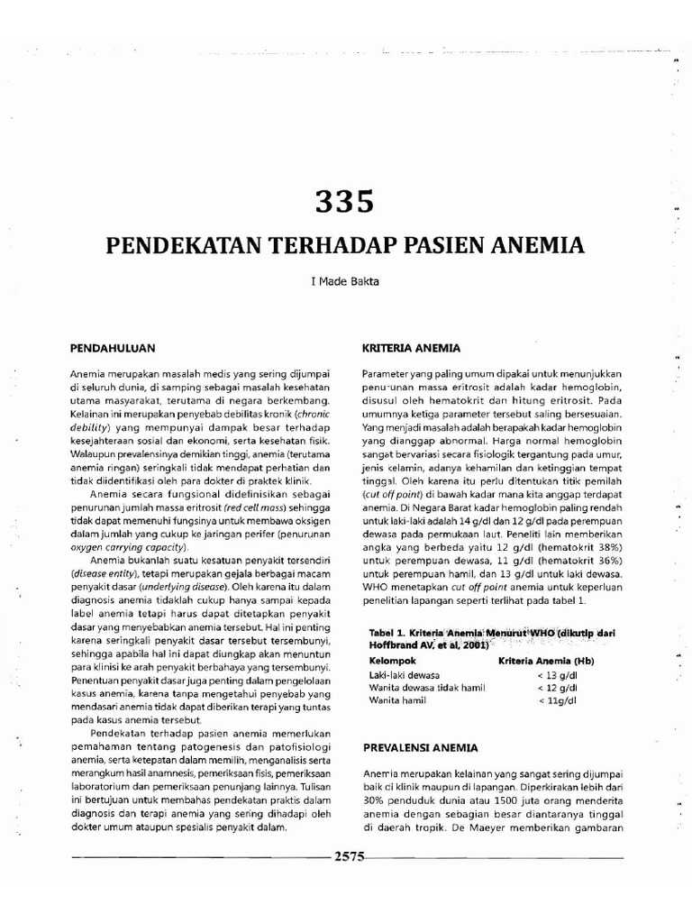 ANEMIA | PDF