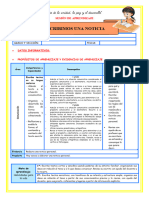 III E10 Sesión d3 Com Escribimos Una Noticia