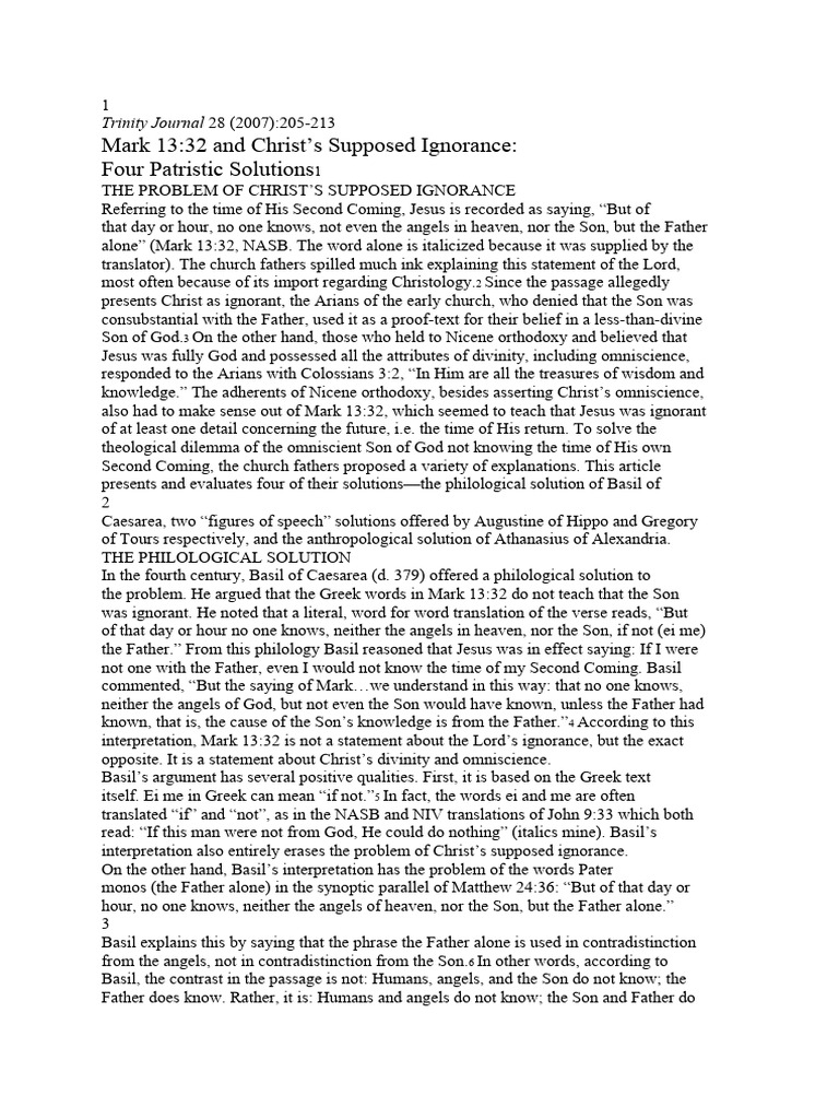 mark-13-32-and-christ-s-supposed-ignorance-four-patristic-solutions