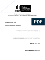 Medina - Erika - Evidencia de Aprendizaje 1. Reporte de Práctica. Las Corrientes Epistemológicas