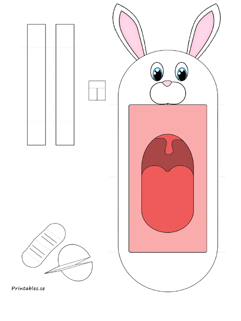 Hand Puppet White Bunny Printables - Se | PDF