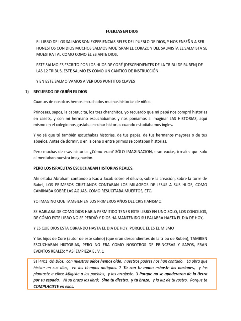 El Poder de los Salmos en la Fe | PDF | Salmos | Dios