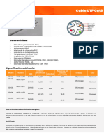 Hoja Tecnica Cable Utp Cat6 Marca Xim