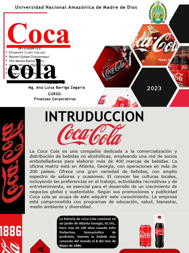 Estrategias y Visión de Coca-Cola | PDF | Coca Cola | La compañia de ...