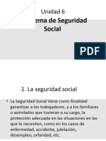 El Sistema de Seguridad Social: Unidad 6