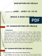 GC Casais-Estudo de Célula: TEXTO BASE - JOÃO 10: 10-18 Jesus O Bom Pastor