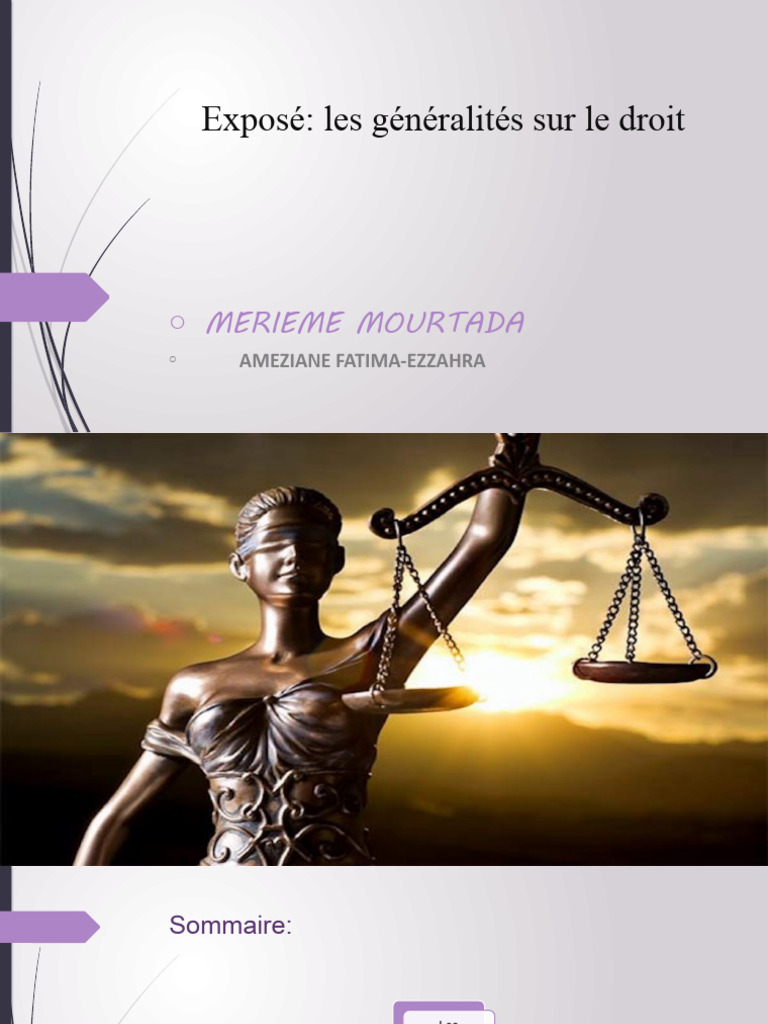 Généralités sur le droit et ses règles | PDF | Crimes | Crime et violence