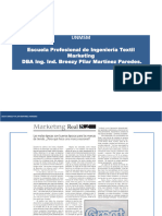 Unmsm: Escuela Profesional de Ingeniería Textil Marketing DBA Ing. Ind. Breezy Pilar Martínez Paredes