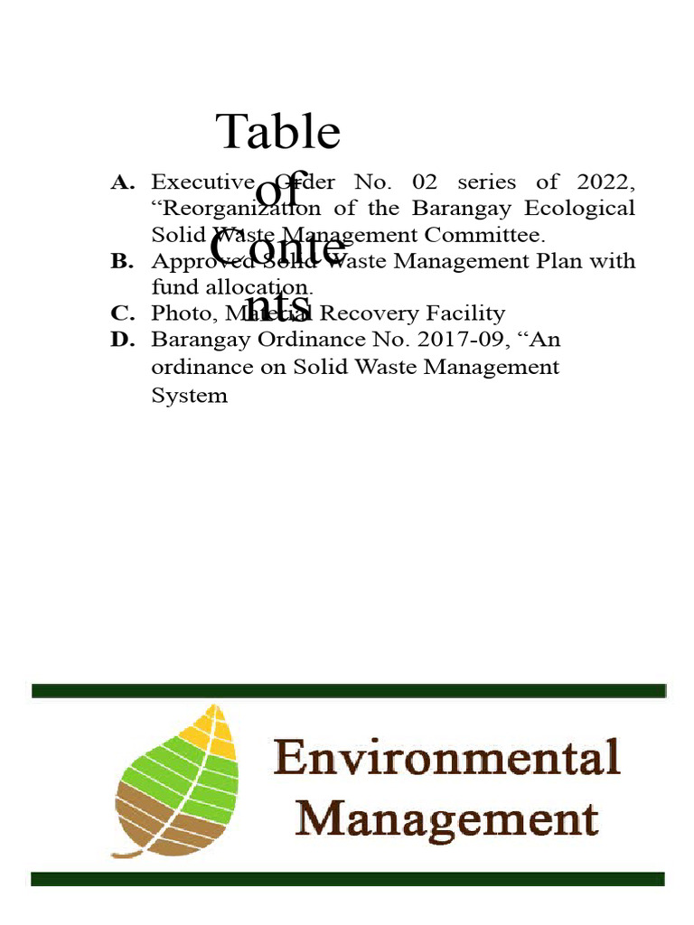 Environmental Management PDF