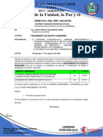 INFORME N°014 - REQUERIMIENTO DE EQUIPOS Y MAQUINARIA.