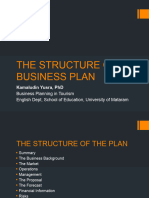 Unit 9 Structure of A Business Plan