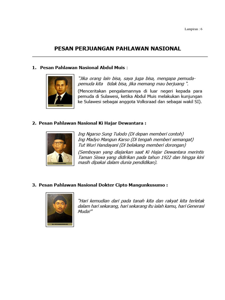 Pesan Pesan Pahlawan | PDF