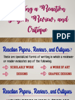 EAPP Q1 - 4.2 Writing A Critique and Reaction Paper
