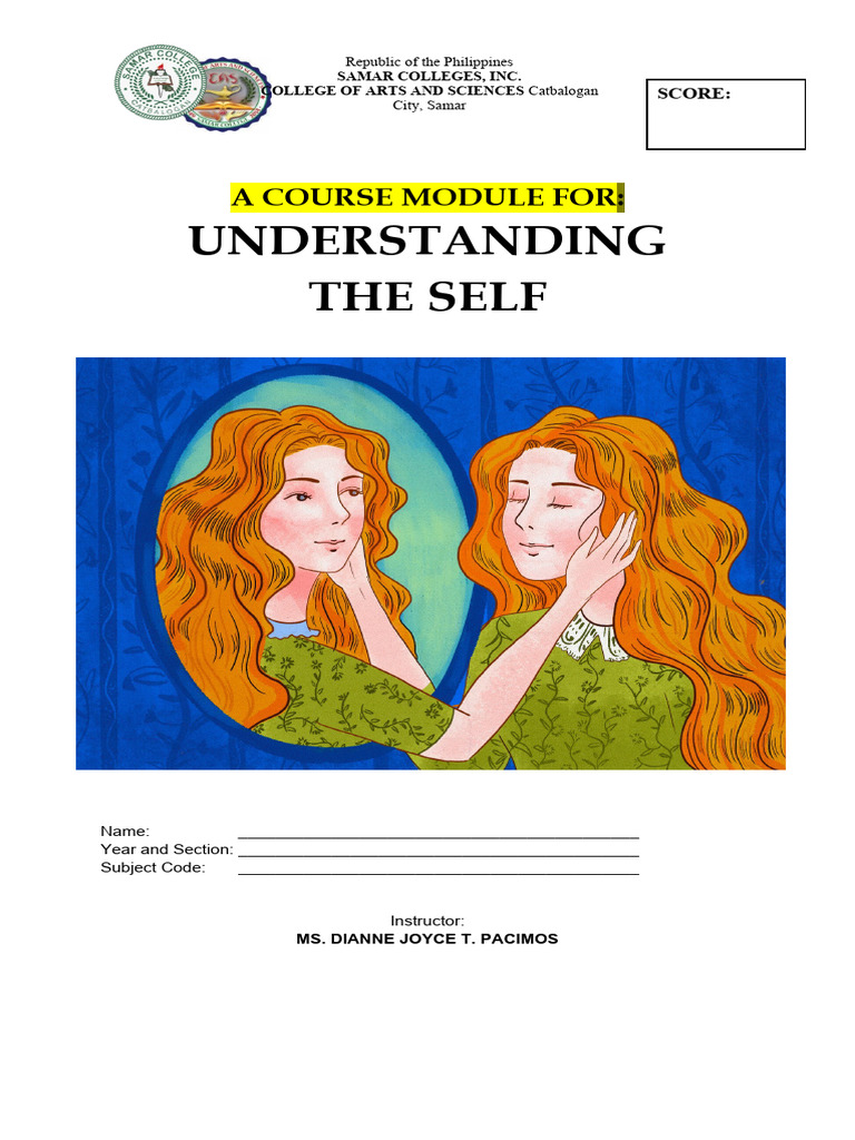 Module 1 xx lesson 2 pdf philosophy of self science