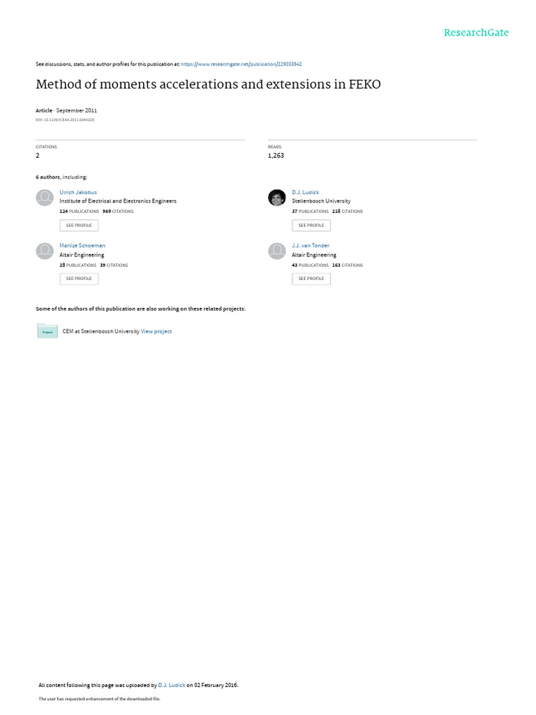 Method of Moments Accelerations and Extensions in | PDF | Graphics ...