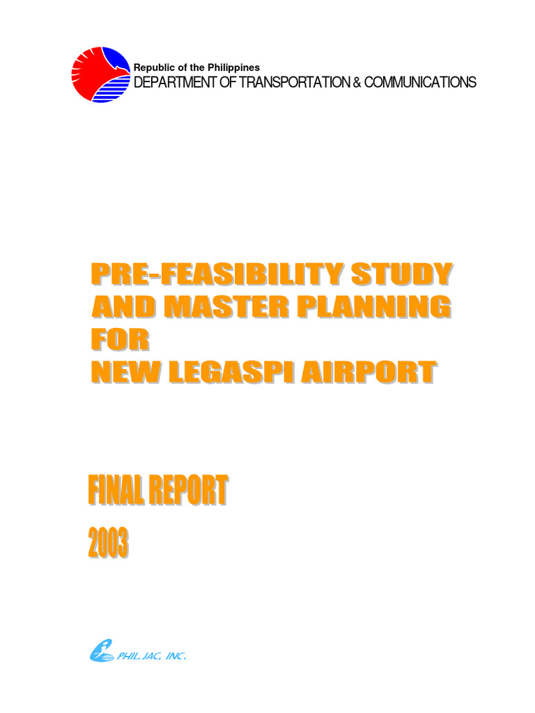 New Legaspi Airport Masterplan Study | PDF | Airport | Air Traffic Control