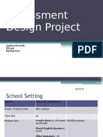 Assessment Design Project
