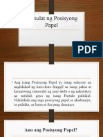 Pagsulat NG Posisyong Papel