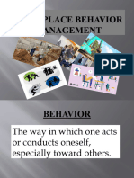 Workplace Behavior Management