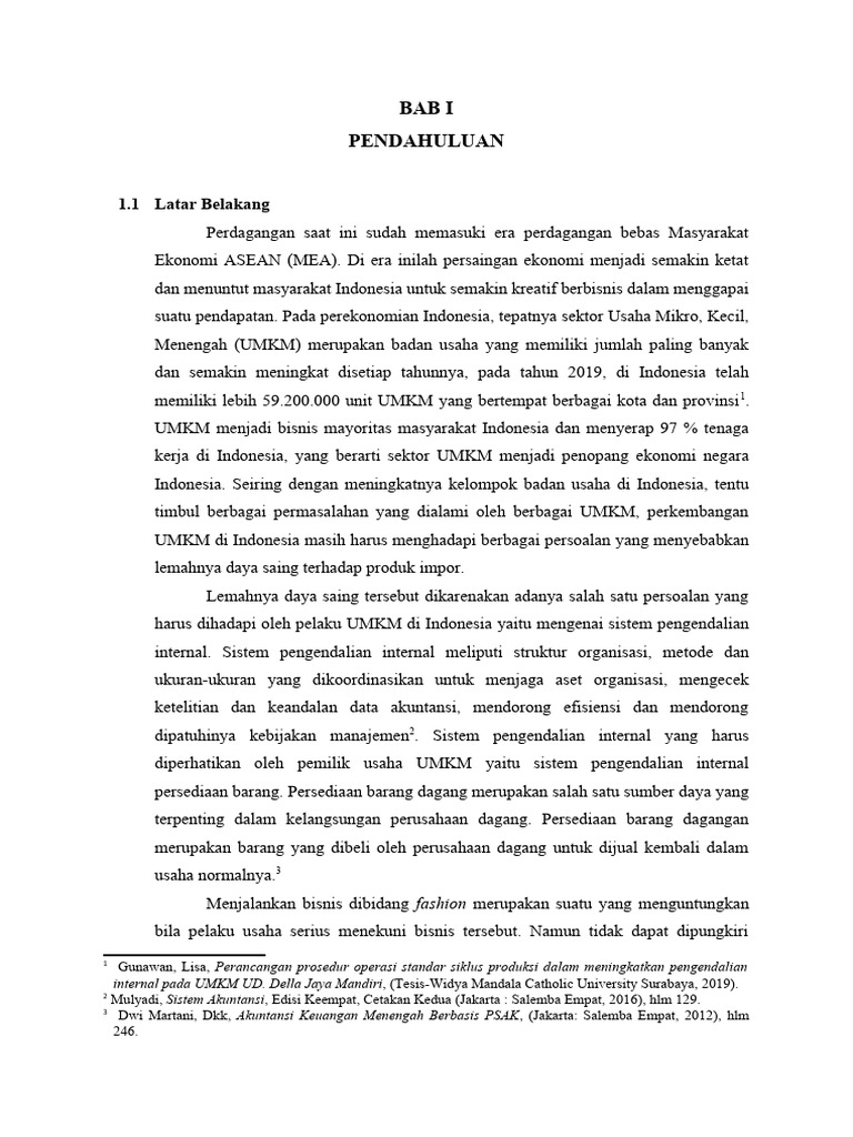 Latar Belakang MEA PDF