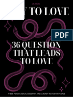 36 Question That Leads To Love