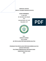 Proposal Proyek Pertanian Organik Pakcoy - Indriany Rahman
