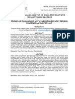 FORMULATION AND ANALYSIS OF SOLID BATH SOAP WITH The ADDITION OF SEAWEED