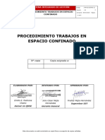 Procedimiento de Trabajos en Espacios Confinados