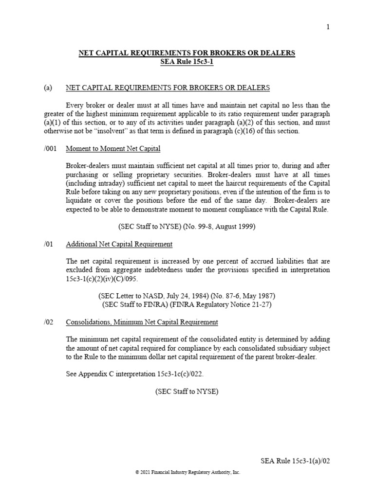 What Is Sec Rule 15C3 3? | SEC Form 15 Definition – RANP