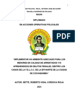 Ambientes para Menores de Edad Arrrestados