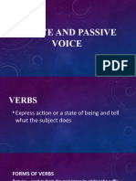 Active and Passive Voice