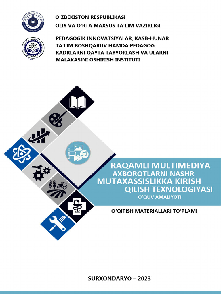 Raqamli Multimedia Axborotlarni Nashr Qilish 2 Kurslar Kollej | PDF