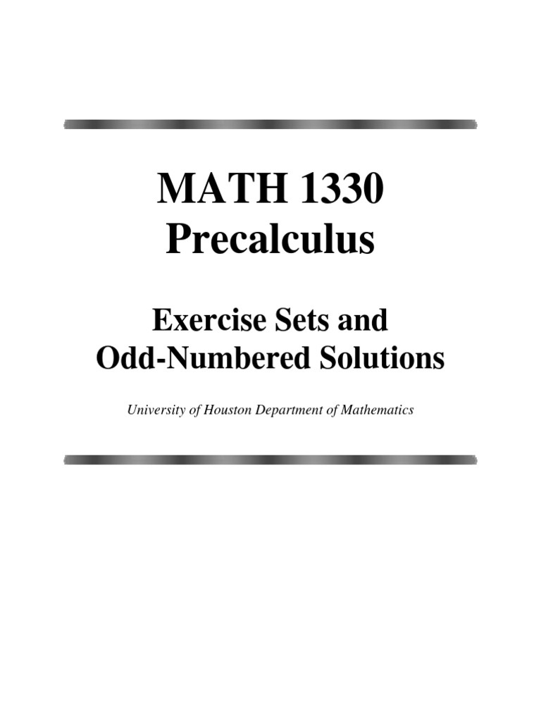 Math1330 printable exercises and solutions pdf trigonometric