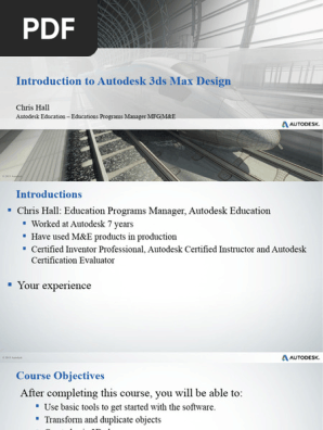 Introduction to Autodesk 3dsMaxDesign