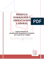 FOL-UD 4. Modificación, Suspensión y Extinción Del Contrato de Trabajo