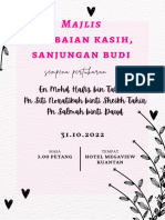 Hi Tea Lambaian Kasih Sanjungan Budi 31 Okt