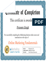 eMarketing-Institute-Online Marketing Fundamentals-Certification - CERT002178572-EMI