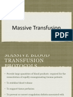 Massive Transfusion Protocols