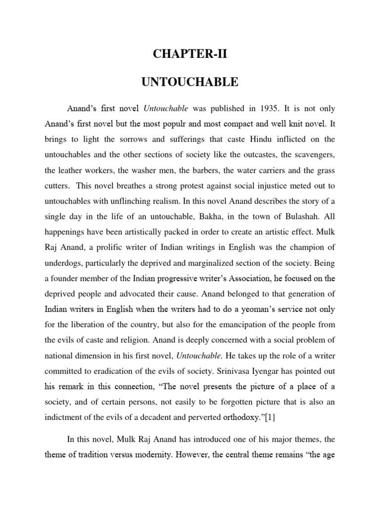 Untouchability A Brief Purview of The Topic PDF Dalit Mahatma Gandhi