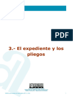 El Expediente y Los Pliegos