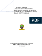 Laporan Survey Mandiri Spak SPKP Cisarua Bulan Mei