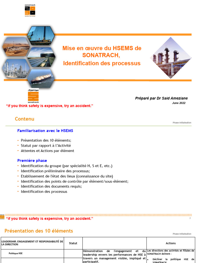 MEO HSEMS Identification Processus | PDF | Technologie et ingénierie
