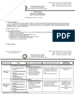 Syllabus On Educ 204 Educational Planning and Management