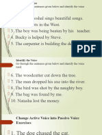 PASSIVE AND ACTIVE VOICE EXERCISES