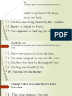 Passive and Active Voice Exercises