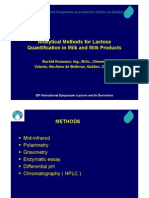 Metodos para Cuantificacion de Lactosa en Leche (FIL-IDF)