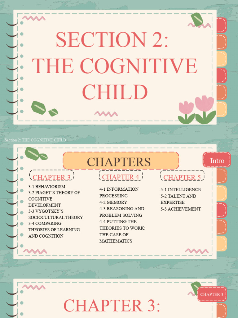 Educ 101 The Cognitive Child Chapter 3-5 | PDF | Constructivism ...