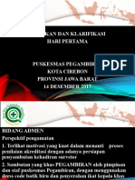 Masukan Dan Klarifikasi Hari Pertama Puskesmas Pegambiran 14 Des 2017