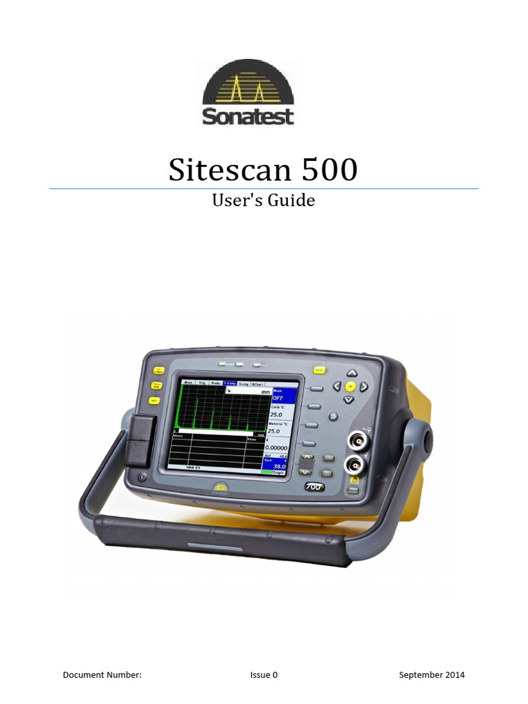 Sitescan 500S User Guide | PDF | Calibration | Ultrasound