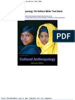 Cultural Anthropology 7th Edition Miller Test Bank Full Download